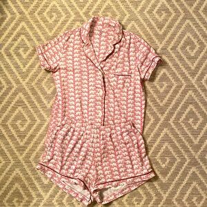 Roller Rabbit polo Hathi pijamas in pink